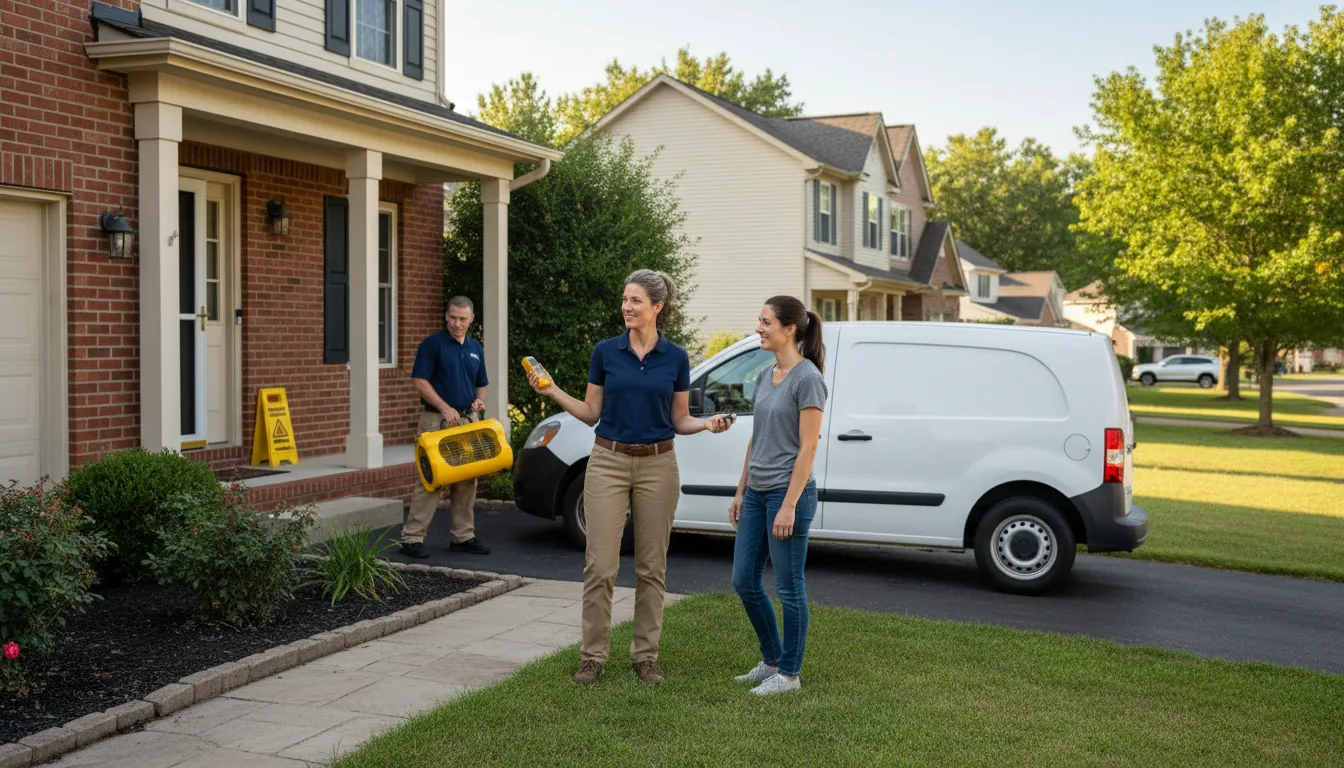 Residential water damage restoration in Watkins, CO